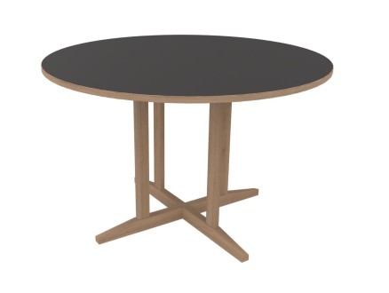 Table Soline piètement à dégagement latéral - Ø 120 CM